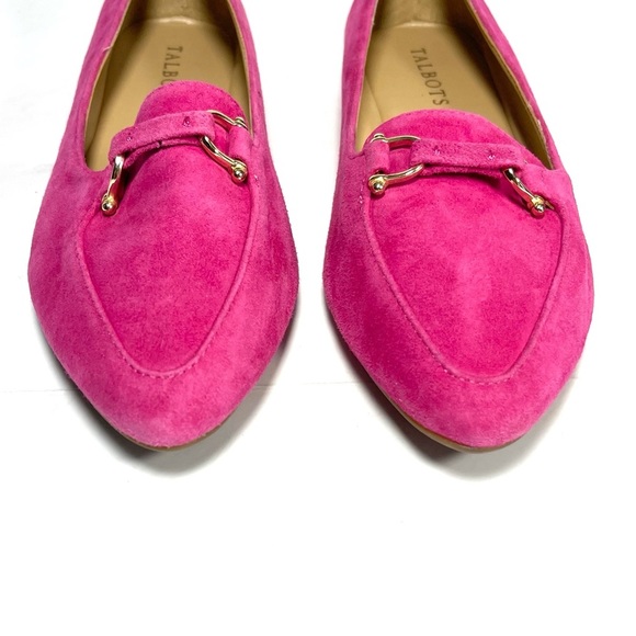 Talbots Women's Loafers Pointed Toe Pink Suede Size 6.5 M - Picture 5 of 12